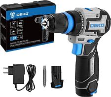 Дрель-шуруповерт Deko Loner 12V PRO 085-1122 (с 2-мя АКБ, кейс) Дрель-шуруповерт Deko Loner 12V PRO 085-1122 (с 2-мя АКБ, кейс)