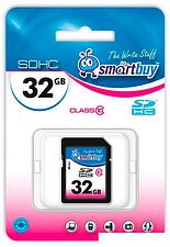 Карта памяти Smart Buy SDHC (Class 10) 32Gb (SB32GBSDHCCL10) Карта памяти Smart Buy SDHC (Class 10) 32Gb (SB32GBSDHCCL10)