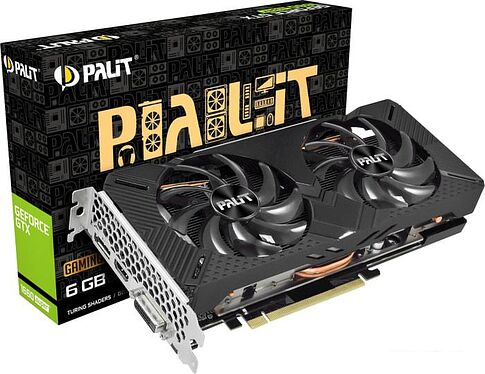 Видеокарта Palit GeForce GTX 1660 Super GP OC 6GB GDDR6 NE6166SS18J9-1160A-1