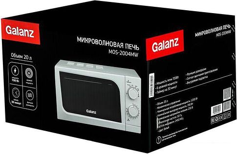 Микроволновая печь Galanz MOS-2004MW