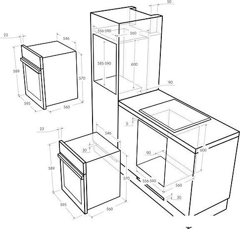 Духовой шкаф MAUNFELD MGOG 673S