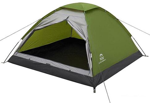 Треккинговая палатка Jungle Camp Lite Dome 4 (зеленый/серый)