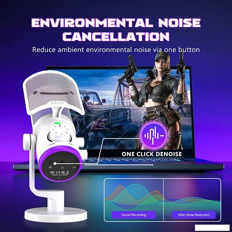 Проводной микрофон FIFINE TAM6 (белый)