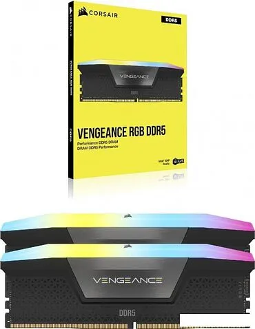 Оперативная память Corsair Vengeance RGB 2x16ГБ DDR5 6000 МГц CMH32GX5M2E6000C36