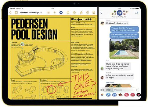 Планшет Apple iPad 10.9" 2022 256GB (желтый)