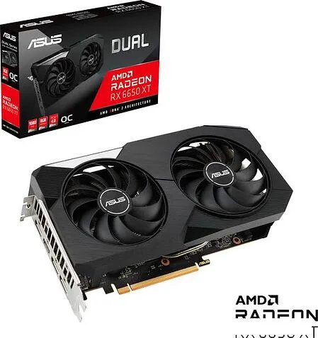 Видеокарта ASUS Dual Radeon RX 6650 XT OC Edition 8GB GDDR6 DUAL-RX6650XT-O8G