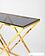 Консольный стол Stool Group Инсигния 115x30 ECST-026-TG-SK (стекло Smoke/сталь золото)