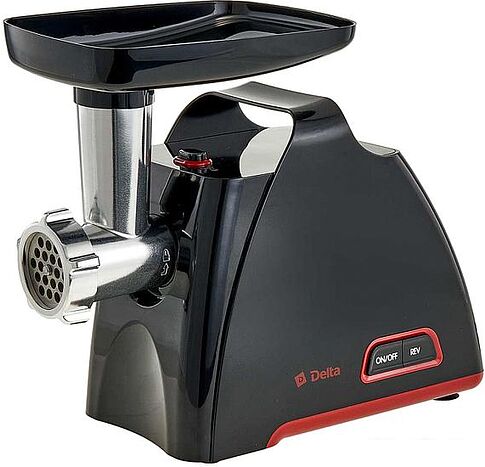 Мясорубка Delta DL-6105M (черный/красный)