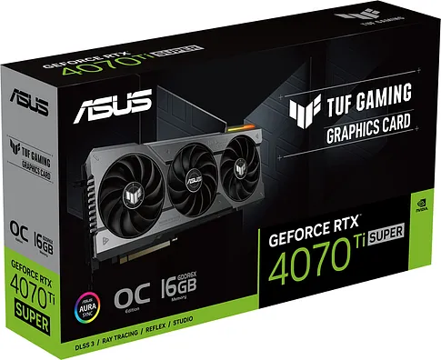 Видеокарта ASUS TUF Gaming GeForce RTX 4070 Ti Super 16GB GDDR6X OC Edition TUF-RTX4070TIS-O16G-GAMING
