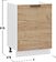 Шкаф напольный Трия Детройт 1Н6М с одной дверью (белый/дуб крафт золотой)
