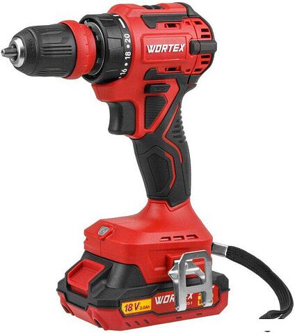 Дрель-шуруповерт Wortex BD 2025 LiSET ALL1 XLT 1325844 (с 2-мя АКБ, кейс)