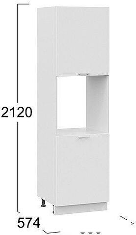 Шкаф напольный Трия Габриэлла 1П6 (белый/сноу)