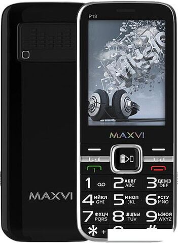 Мобильный телефон Maxvi P18 (черный)