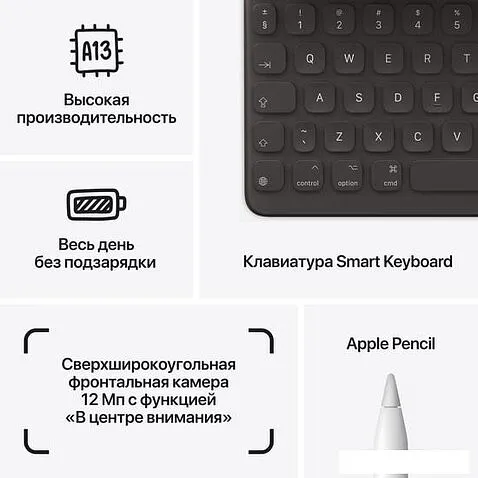 Планшет Apple iPad 10.2" 2021 64GB MK2K3 (серый космос)
