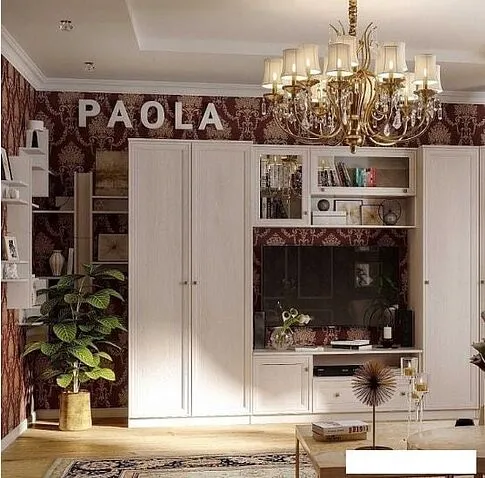 Тумба под телевизор Глазов Paola 3 (ясень анкор светлый)