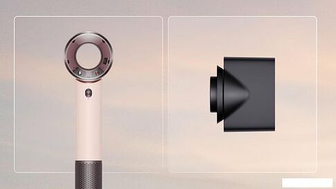 Фен Dyson HD19 Supersonic Travel (с переходником на евровилку, керамический розовый)