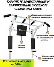 Турник с брусьями Absolute Champion Профи Мультихват 3 в 1 (белый) Турник с брусьями Absolute Champion Профи Мультихват 3 в 1 (белый)
