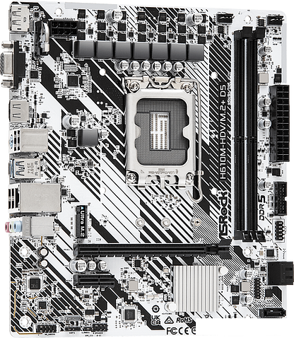 Материнская плата ASRock H610M-HDV/M.2+ D5