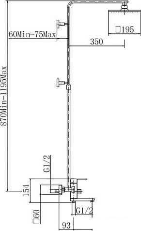 Душевая система Fashun A52402