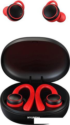 Наушники Hyundai H-EP200 (черный/красный)