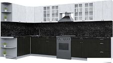 Готовая кухня Интерлиния Берес 1.5x2.9 правая (дуб английский/дуб полярный/кастилло темный) Готовая кухня Интерлиния Берес 1.5x2.9 правая (дуб английский/дуб полярный/кастилло темный)