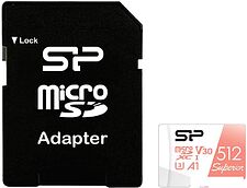 Карта памяти Silicon-Power Superior A1 microSDXC SP512GBSTXDV3V20SP 512GB Карта памяти Silicon-Power Superior A1 microSDXC SP512GBSTXDV3V20SP 512GB