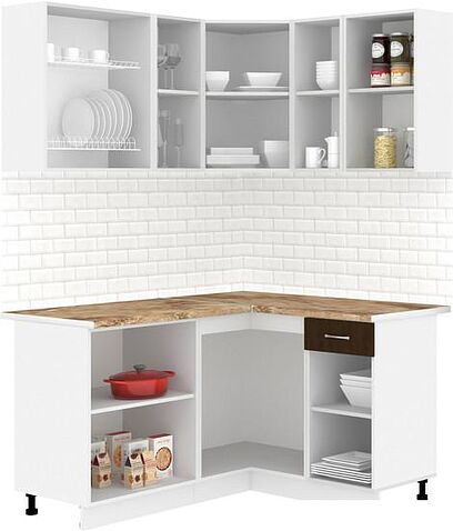 Готовая кухня Кортекс-мебель Корнелия Лира 1.5x1.3 (дуб сонома/венге/мадрид)