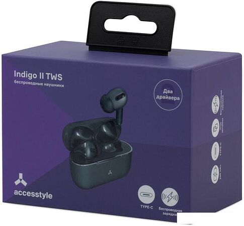 Наушники AccesStyle Indigo II TWS (черный)