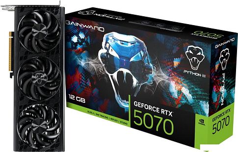 Видеокарта Gainward Gainward GeForce RTX 5070 Python III NE75070019K9-GB2050T