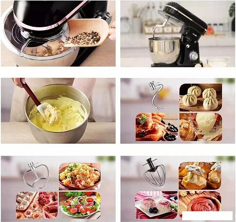 Планетарный миксер Sonifer SF-8065 (черный)