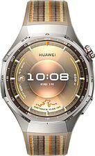 Умные часы Huawei Watch GT 6 Pro 46 мм (серебристый, с коричневым плетеным ремешком, международная версия)