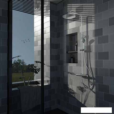 Душевая система  Rubineta Olo+Thermo-15 625047