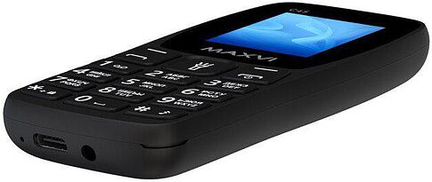Кнопочный телефон Maxvi C45 (черный)