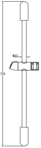 Душевая штанга Bravat D148CP-RUS