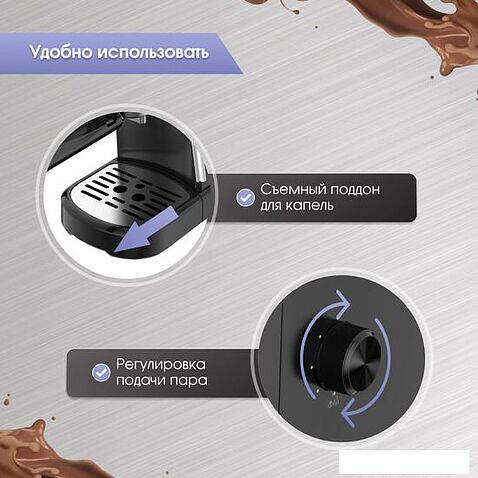 Рожковая кофеварка Zigmund & Shtain Al caffe ZCM-900