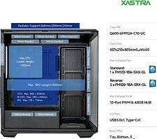 Корпус XASTRA Q600 6ARGB-C10-UC (черный)