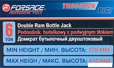 Бутылочный домкрат FORSAGE F-TH80602X 6т