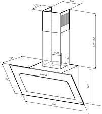 Кухонная вытяжка LEX Mio G 600 (серый)