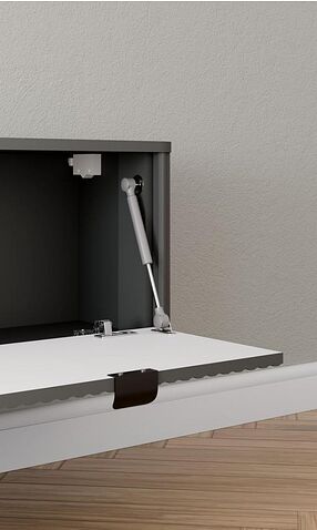 Тумба Arvento Rondo навесная 3D (графит/дарк грей)