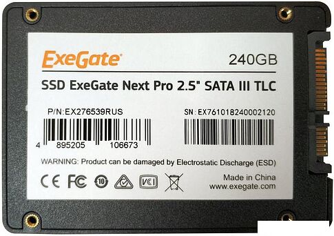 SSD ExeGate Next Pro 240GB EX276539RUS
