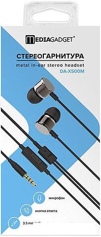 Наушники с микрофоном MediaGadget DA-X500M (черный)