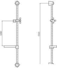 Душевая штанга Fashun A8015