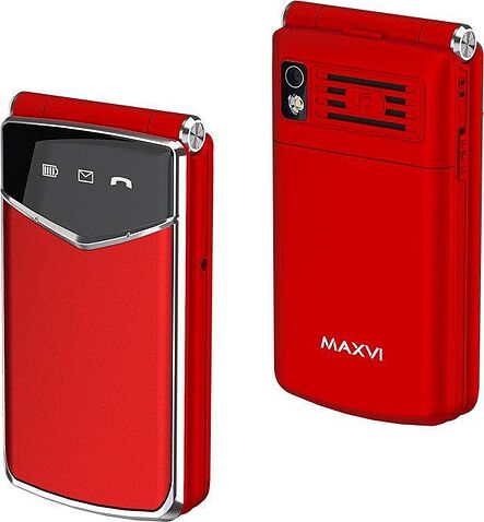 Кнопочный телефон Maxvi E11 (красный)