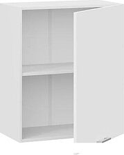 Шкаф навесной Трия Габриэлла 1В6 с одной дверью (белый/сноу)