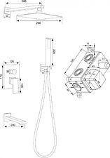 Душевая система  РМС SUS129BL-2S