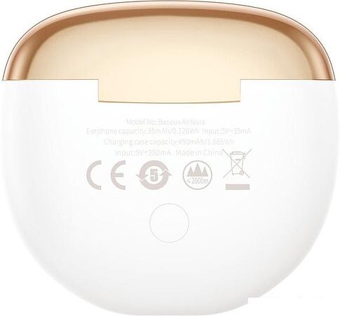Наушники Baseus Encok W2 (белый/золотистый)