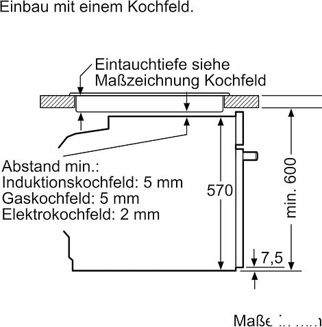Электрический духовой шкаф Bosch Serie 2 HBA571BB4