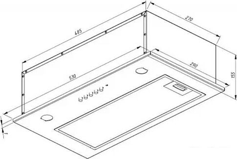 Кухонная вытяжка Akpo Mio 60 WK-4 (черный)