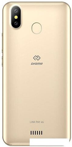 Смартфон Digma Linx Pay 4G (золотистый)