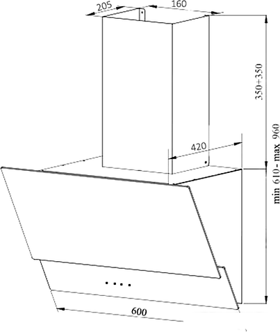 Кухонная вытяжка Germes Sarnia 60 (белый)